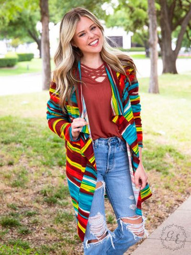 Ranch Water Draped Cardigan
