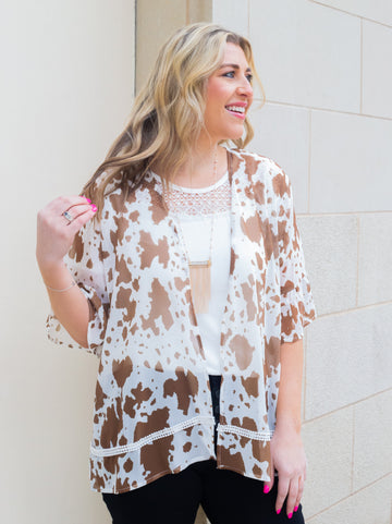 Cattle Tale Ruffle Kimono