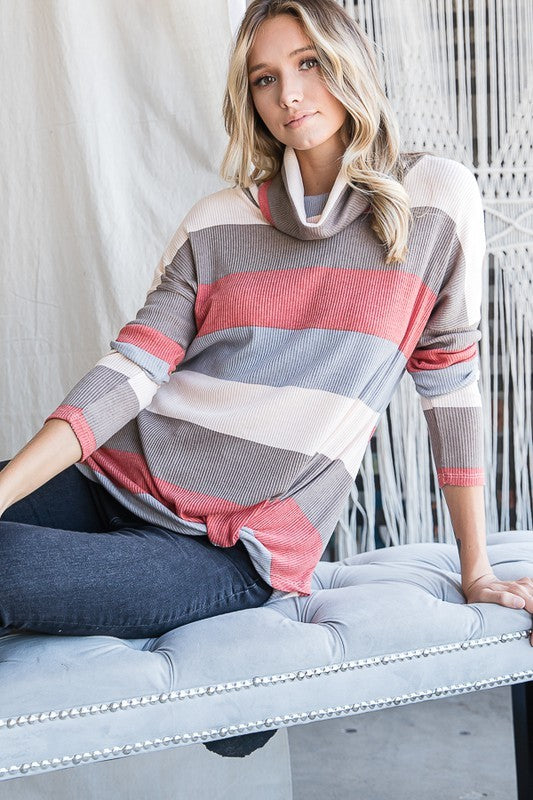 Striped Knotted Top